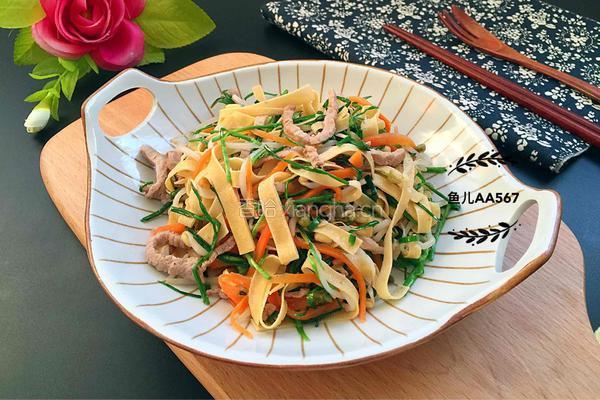 肉炒三丝的做法图解8