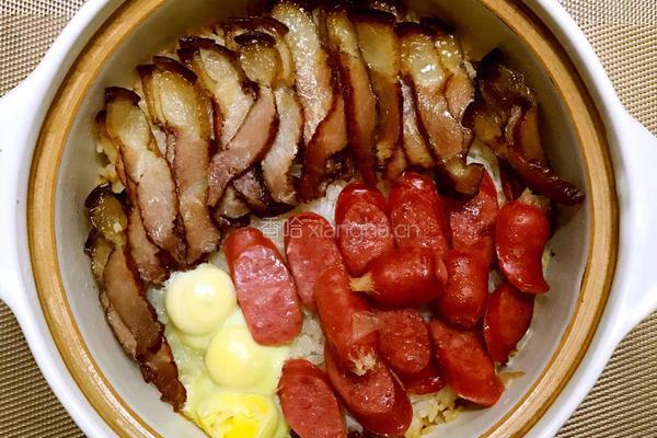 腊肉煲仔饭的做法图解8