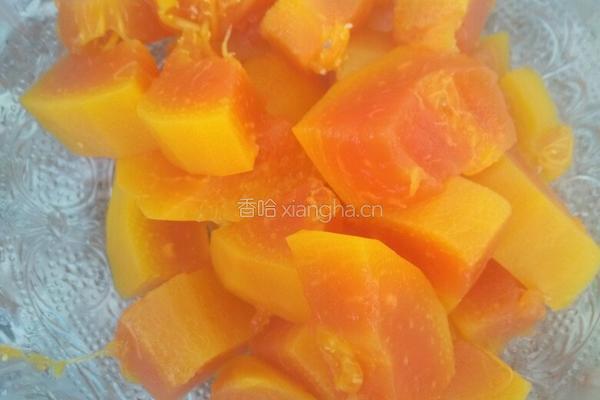 木瓜牛奶的做法图解4