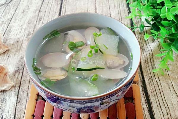 冬瓜花蛤汤的做法图解6