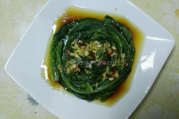 白灼油麦菜的做法图解7