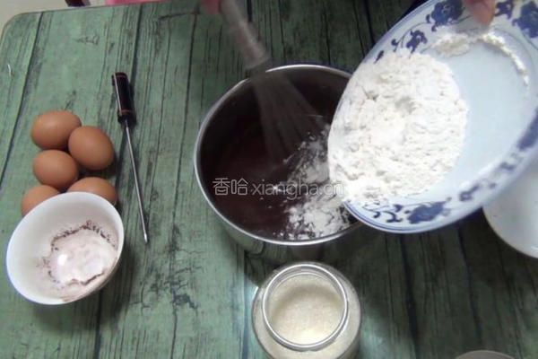 巧克力戚风蛋糕8寸的做法图解9