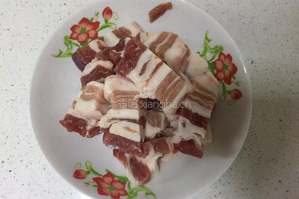 五花肉焖饭的做法图解2