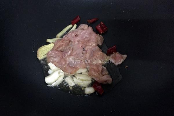 芹菜炒肉的做法图解3