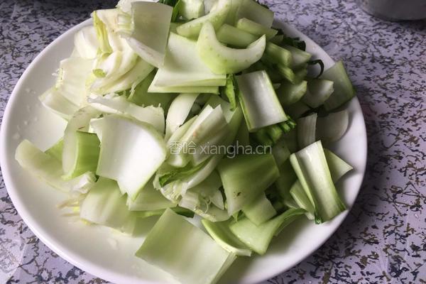 小炒青菜的做法图解2