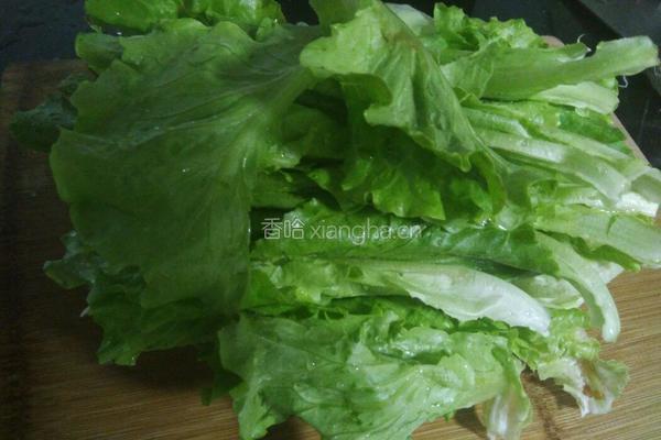 烫生菜的做法图解1