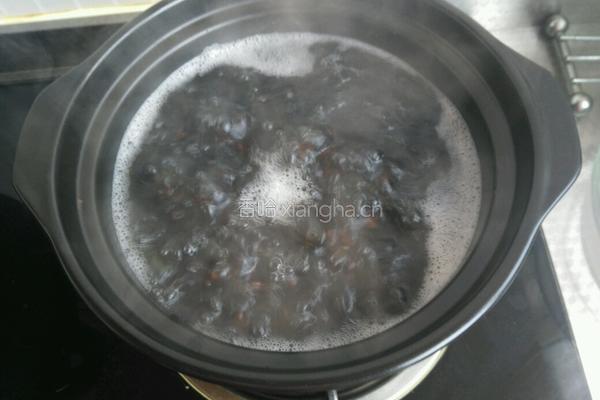 黑小麦米煮黑豆的做法图解6