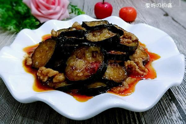 肉末油淋茄片的做法图解9