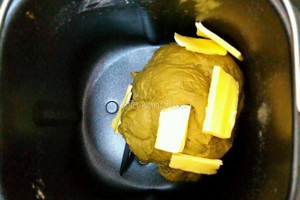 抹茶麻薯软欧的做法图解7