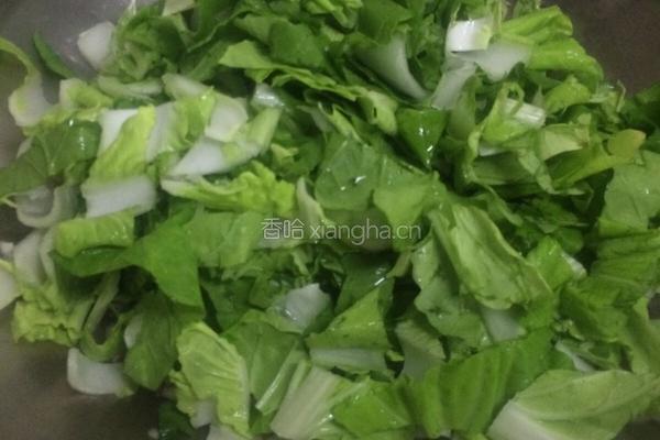 青菜炒菇的做法图解6