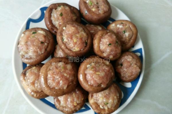香菇酿肉的做法图解4