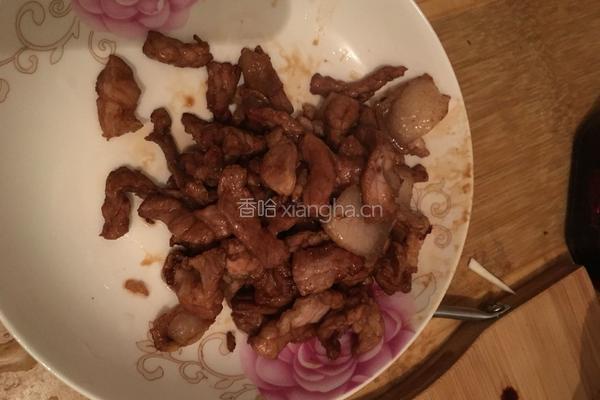 茭白炒肉的做法图解6