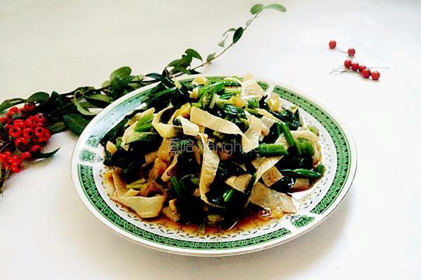 菠菜拌油豆皮的做法图解10