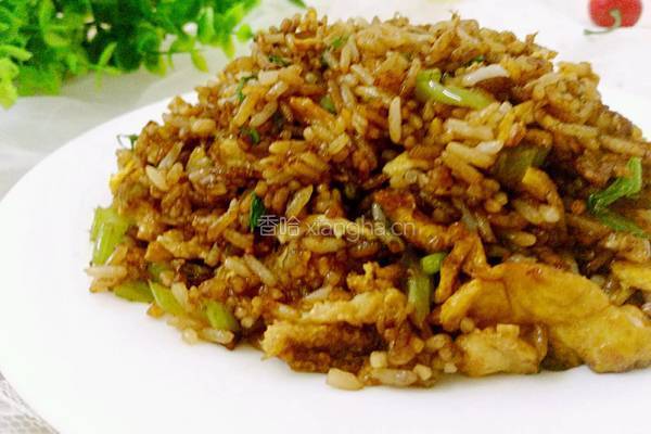 酱油炒饭的做法图解10