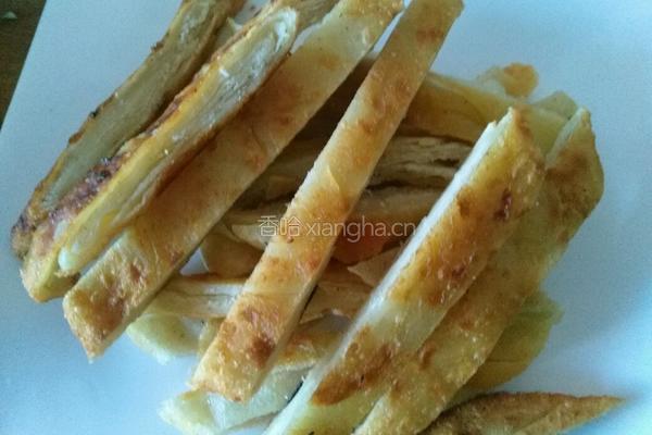 包菜炒饼的做法图解3