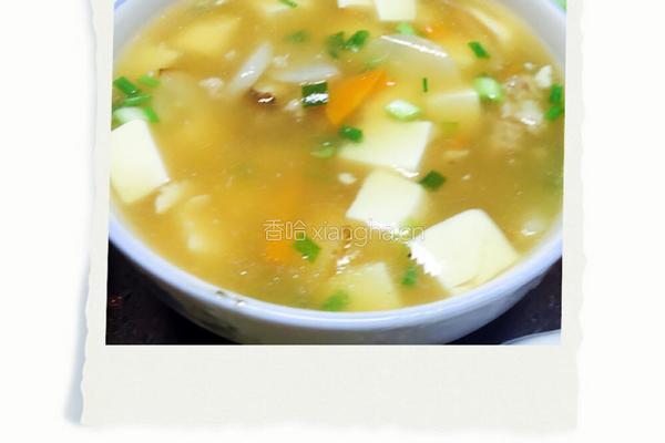 香菇肉末豆腐羹的做法图解6