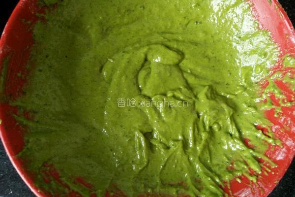 菠菜戚风蛋糕的做法图解5