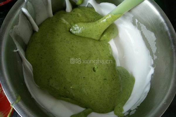 菠菜戚风蛋糕的做法图解11
