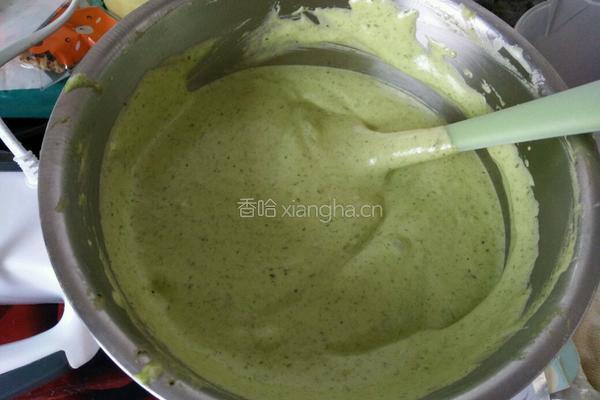 菠菜戚风蛋糕的做法图解12