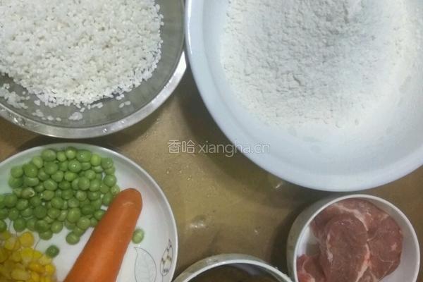 五彩烧麦的做法图解1