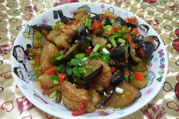 红烧肉烩茄子的做法图解11
