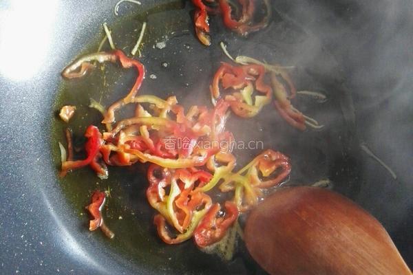 咸肉丝炒藜蒿的做法图解4