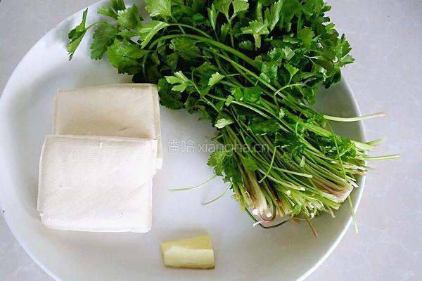 芹菜扒豆腐（家常版）的做法图解1