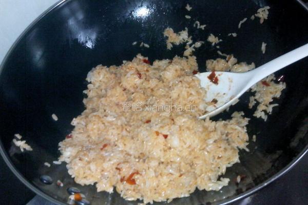 豆瓣酱炒饭的做法图解6