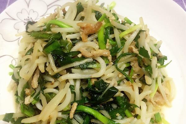 肉丝手掐菜的做法图解10