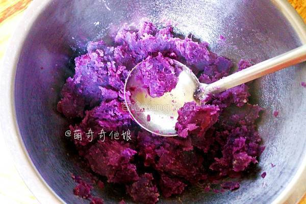 紫薯糯米小饼（烤箱版）的做法图解4