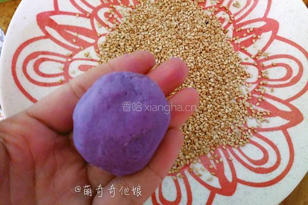紫薯糯米小饼（烤箱版）的做法图解7