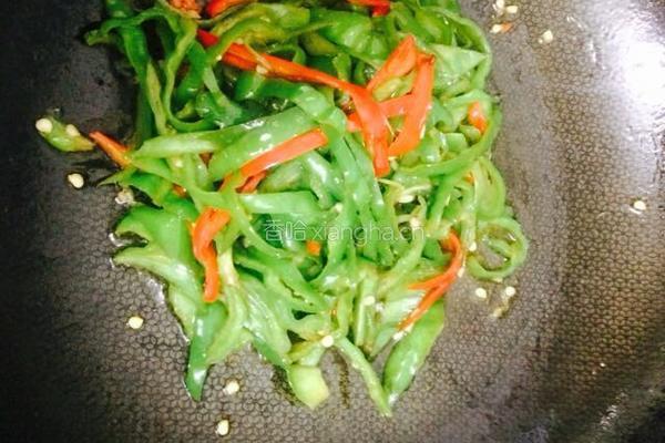 辣椒榨菜炒肉丝的做法图解13