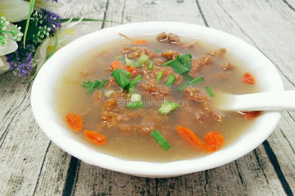 牛肉兜汤的做法图解7
