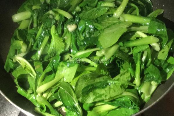 腐竹炒油菜的做法图解5