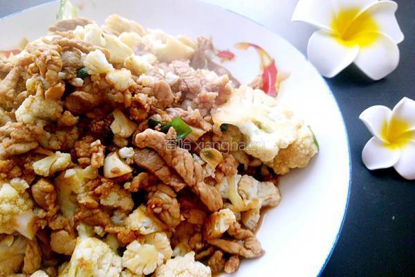 花菜炒肉丝的做法图解8