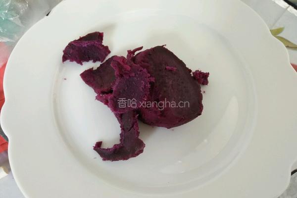 甜蜜紫薯泥的做法图解2