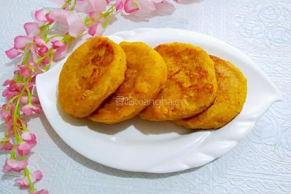 南瓜玉米饼的做法图解7