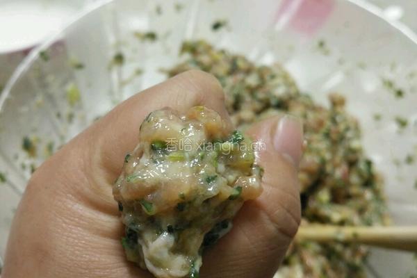 荠菜丸子的做法图解4