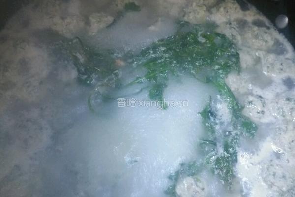 荠菜丸子的做法图解5