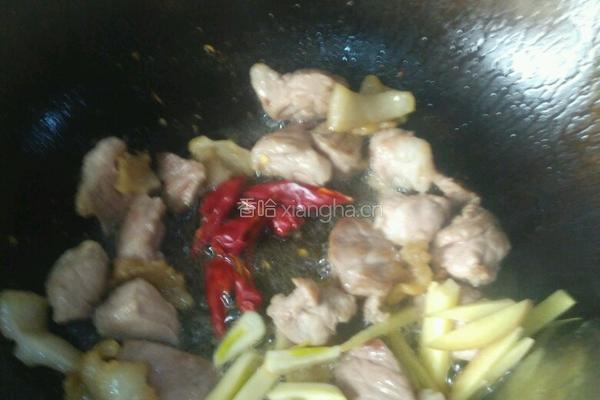 白菜炖肉的做法图解5