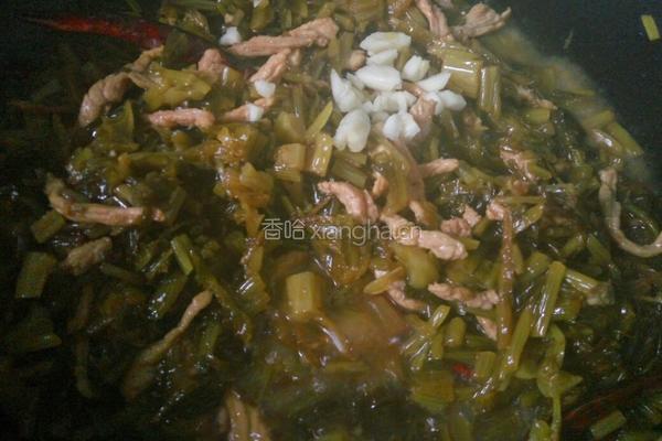 雪菜炒肉丝的做法图解8
