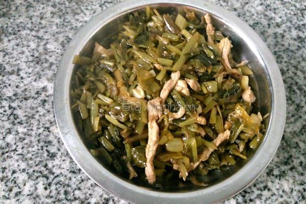 雪菜炒肉丝的做法图解9