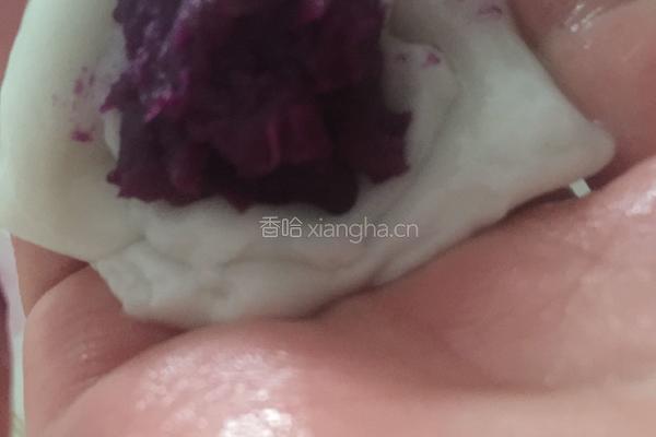 香蕉，紫薯糯米糍的做法图解5