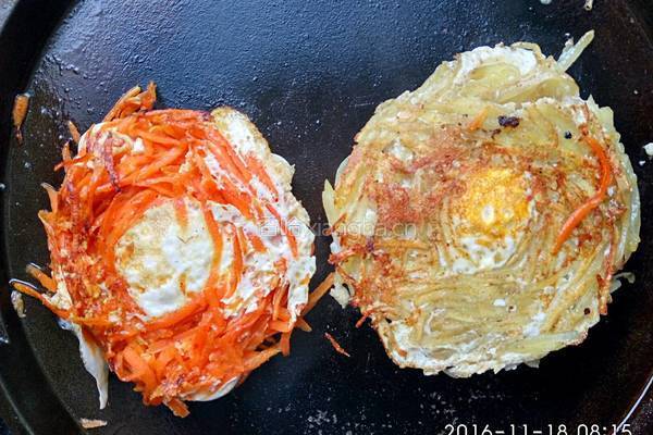 土豆饼and胡萝卜饼的做法图解4