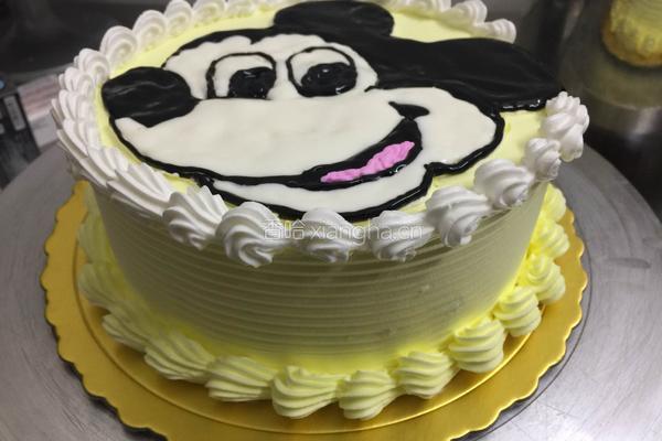 米奇卡通蛋糕的做法图解10