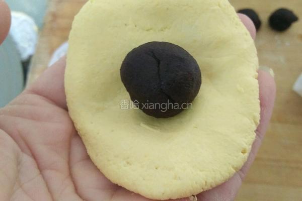 南瓜豆沙馅饼的做法图解7