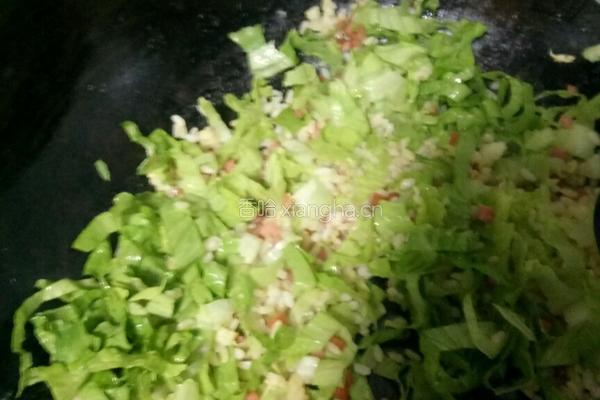 火腿生菜蛋炒饭的做法图解8
