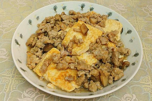 肉末煎豆腐的做法图解12