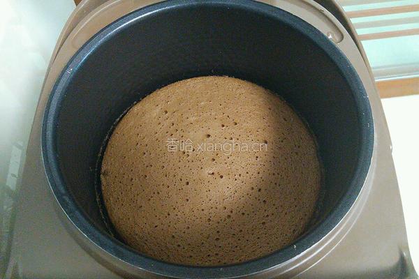 电饭煲版可可戚风蛋糕的做法图解18