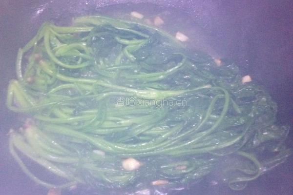 清炒波菜的做法图解3
